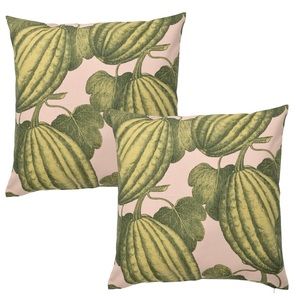 Ikea PARKSALLAT Cushion cover, light pink/green, 20x20 " 100 % cotton (S…